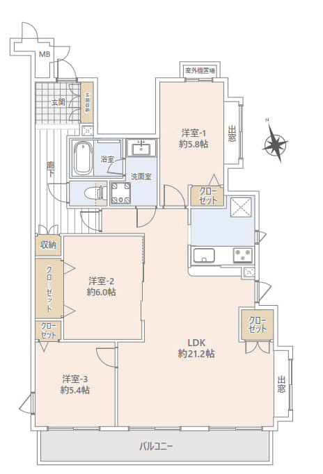 多摩市鶴牧２丁目の中古マンション