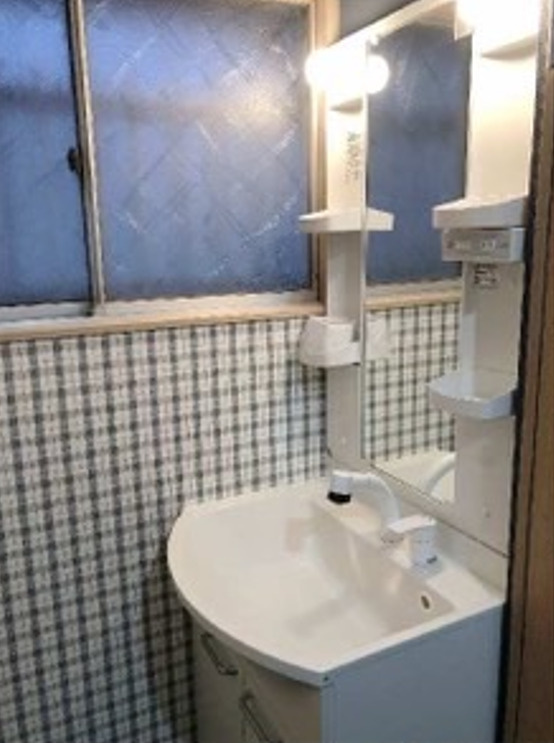 寝屋川ガレージハウスの独立洗面台
