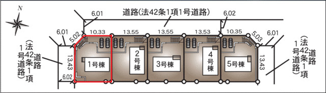 瑞浪市学園台第２の区画図|案内図