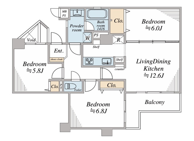 【間取り】 | ライオンズガーデンシティふじみ野