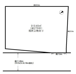 北巣本町　貸土地の区画図