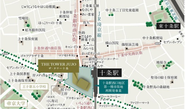 THE TOWER JUJOの地図