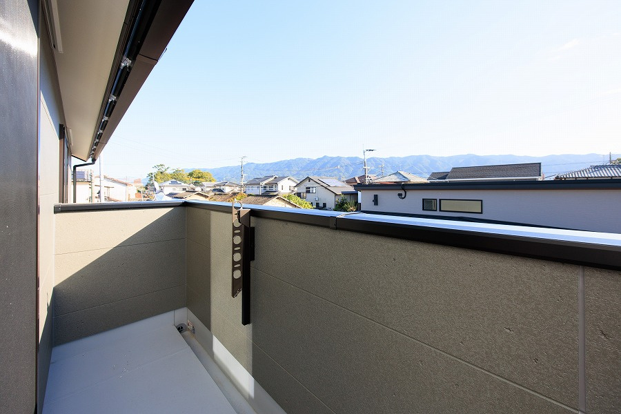 サンコート　久留米市善導寺町飯田のバルコニー