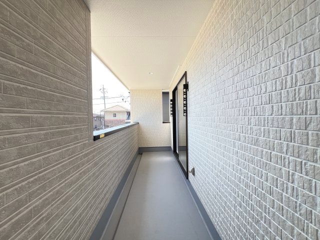 碧南市沢渡町　新築分譲　2号棟のバルコニー