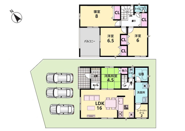 Ｃｒａｄｌｅ　ｇａｒｄｅｎ坂井市春江町正蓮花第１　全１棟