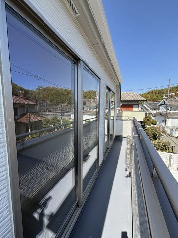 神戸市垂水区桃山台6丁目のバルコニー