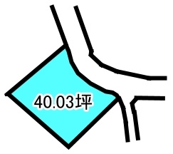 大生院 岸影　売土地の区画図