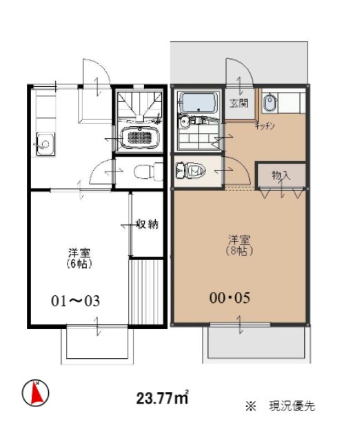大澤ハイツの間取り