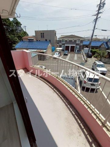 コーポ堺Cのバルコニー