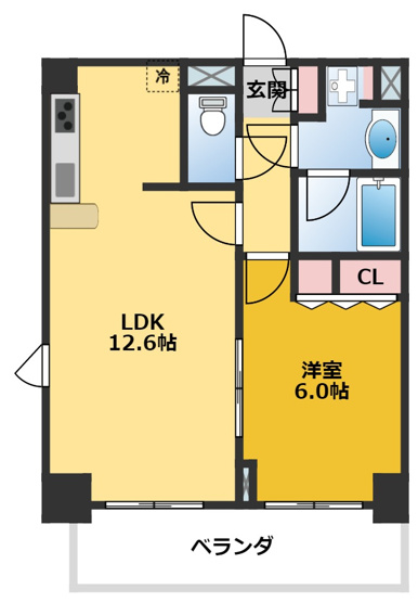【間取り】 | プレサンス新栄デコール | 間取りです。
