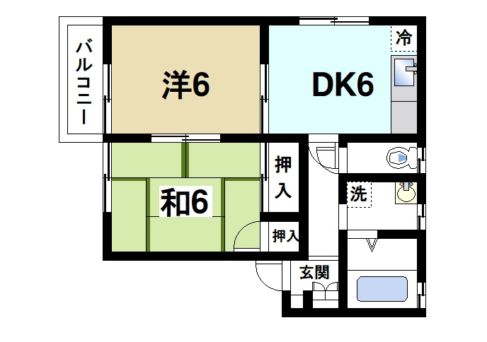 ビレッジ堀川Aの間取り