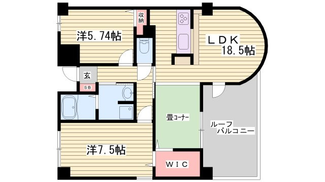 リベール姫路岡町の間取り