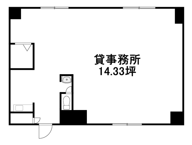 【間取り】 | 貸事務所