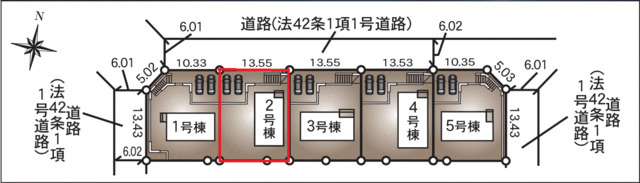 瑞浪市学園台第２の区画図|案内図