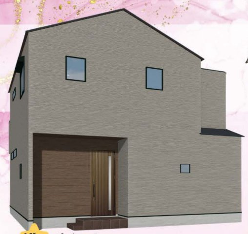 横浜市金沢区釜利谷西4丁目 新築戸建て【仲介手数料無料】カースペース2台の外観パース