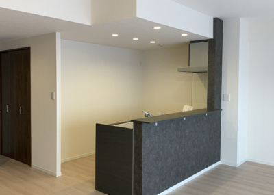 【キッチン】 | グランシティレイディアントアクアヴィータ | L型アイランドタイプは、キッチンからダイニングにもリビングにも目が行き届くので、とても使いやすい配置です。L字型独立タイプは、キッチンを独立させてるためLDKというよりもLDといった様なイメージです。