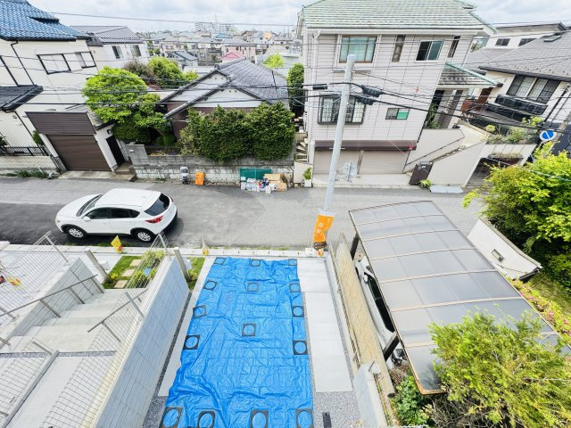 柏市つくしが丘５丁目新築戸建【中原小学校：10分】の展望|バルコニーより道路側眺望