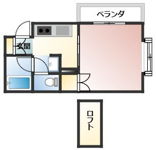 ウエスト長束の間取り