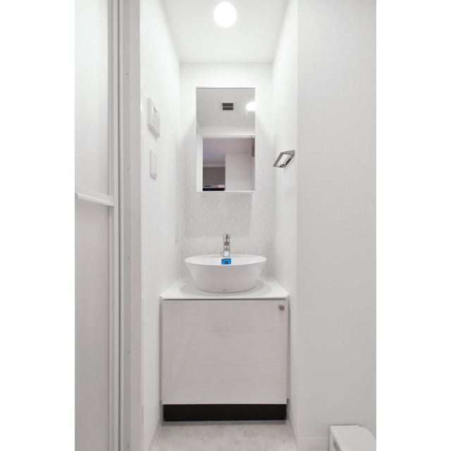 エスリード金山エクセアの洗面所|ゆったりとスペースのある洗面所