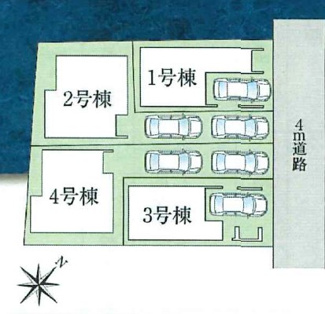 【区画図】 | 蕨市北町２丁目　新築戸建　3号棟