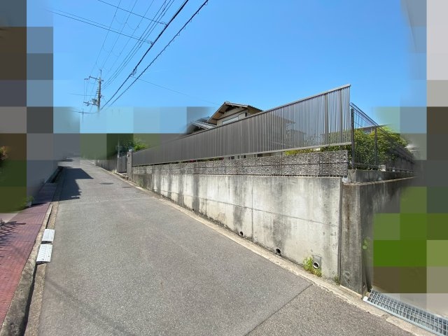 神戸市西区王塚台4丁目　土地①号地の前面道路含む現地写真