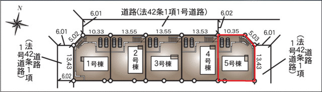 瑞浪市学園台第２の区画図|案内図