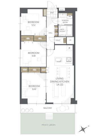 【間取り】ハイラーク浦和 