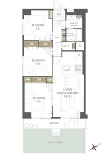 【間取り】ハイラーク浦和 