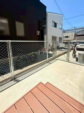 砂道町　戸建の庭