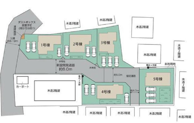 【区画図】 | 北本市二ツ家2丁目3期　新築戸建　全5棟　1号棟