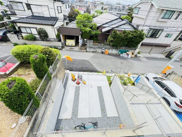 柏市つくしが丘５丁目新築戸建【中原小学校：10分】の展望|バルコニーより道路側眺望