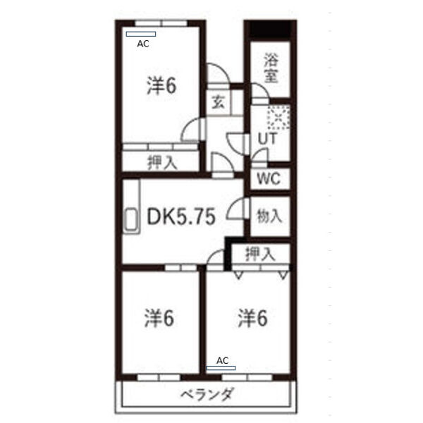 グリーンコーポ草間の間取り