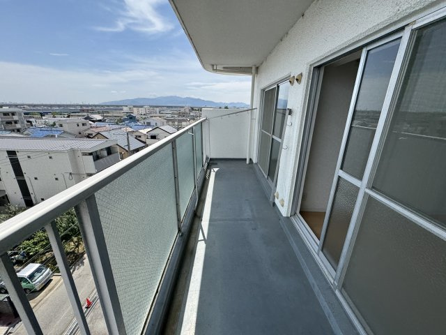 ユニハイム池田のバルコニー