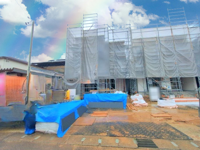 ブルーミングガーデン豊田市小坂町13丁目　全3棟　新築戸建の前面道路含む現地写真