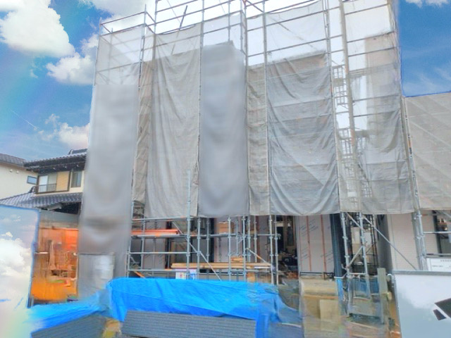 ブルーミングガーデン豊田市小坂町13丁目　全3棟　新築戸建の前面道路含む現地写真