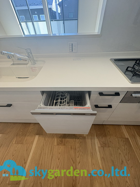 茅ヶ崎市萩園　新築戸建　全8棟1号棟のキッチン