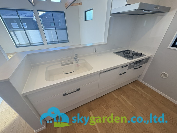 茅ヶ崎市萩園　新築戸建　全8棟1号棟のキッチン