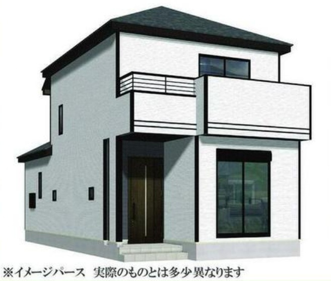 ハートフルタウン豊田市西中山町2期　全1棟　新築戸建の外観パース