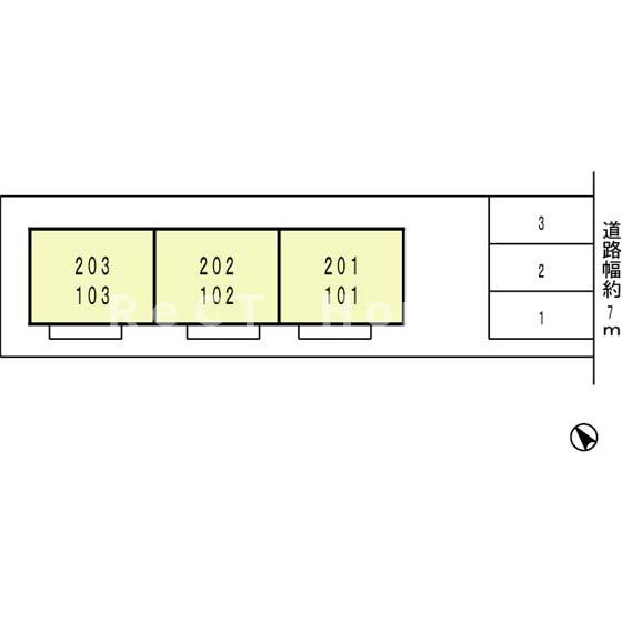 姫路市東延末４丁目のハイツの駐車場