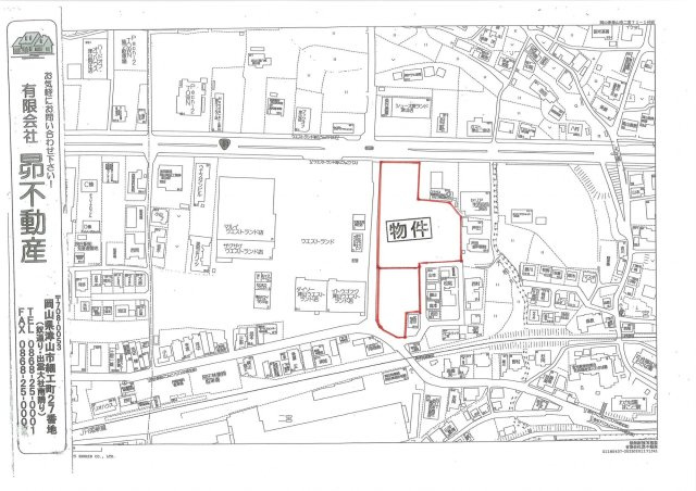 二宮　貸土地　①＋②　2273坪　の地図