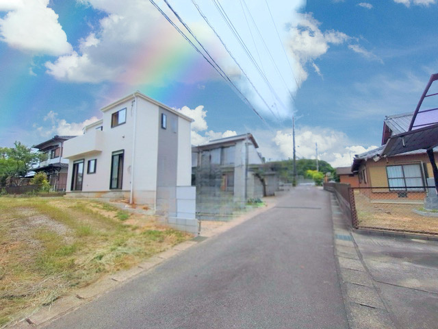 ハートフルタウン豊田市上原町　全1棟　新築戸建の前面道路含む現地写真