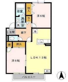 ハーベストウィズの間取り