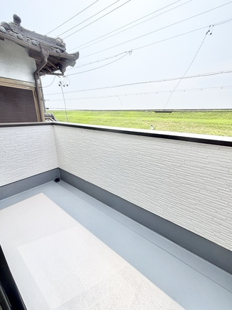 【仲介手数料無料／中川区】Terrechez名古屋市中川区中須町2期　全2棟　新築戸建のバルコニー