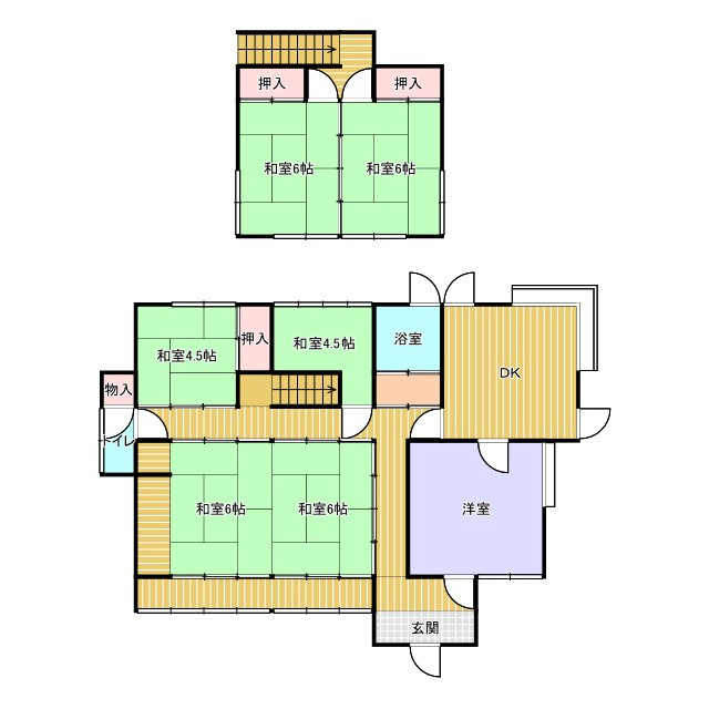 小周防＿中古戸建の間取り|間取り図：西側