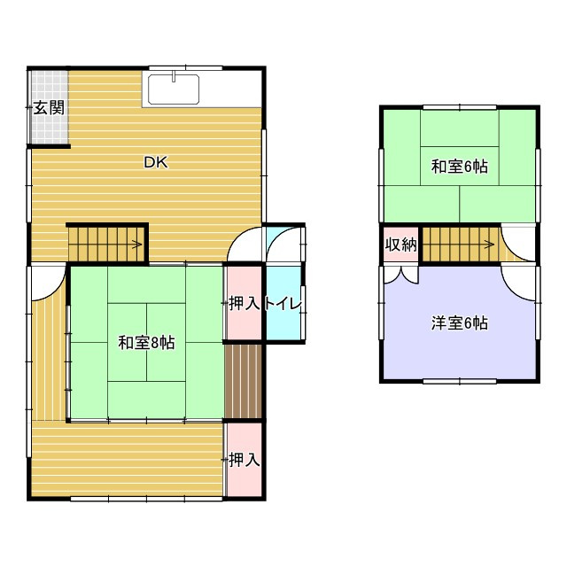 小周防＿中古戸建の間取り|間取り図：中央