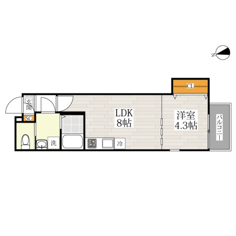【間取り】 | Branche大橋 | 現況優先。
