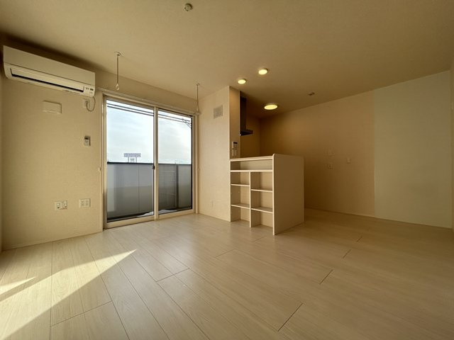 前橋市江田町のアパートのバルコニー