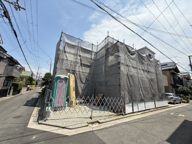 浜寺諏訪森町中１丁　新築一戸建の前面道路含む現地写真