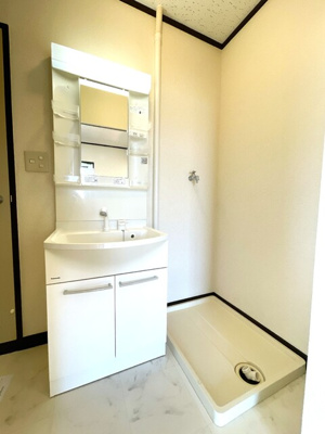 朝の支度もらくらくの洗髪洗面化粧台