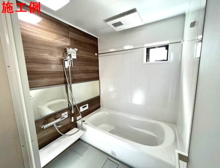 藤沢市鵠沼花沢町新築戸建て　2期1号棟の浴室|日々の疲れを癒すお風呂付です